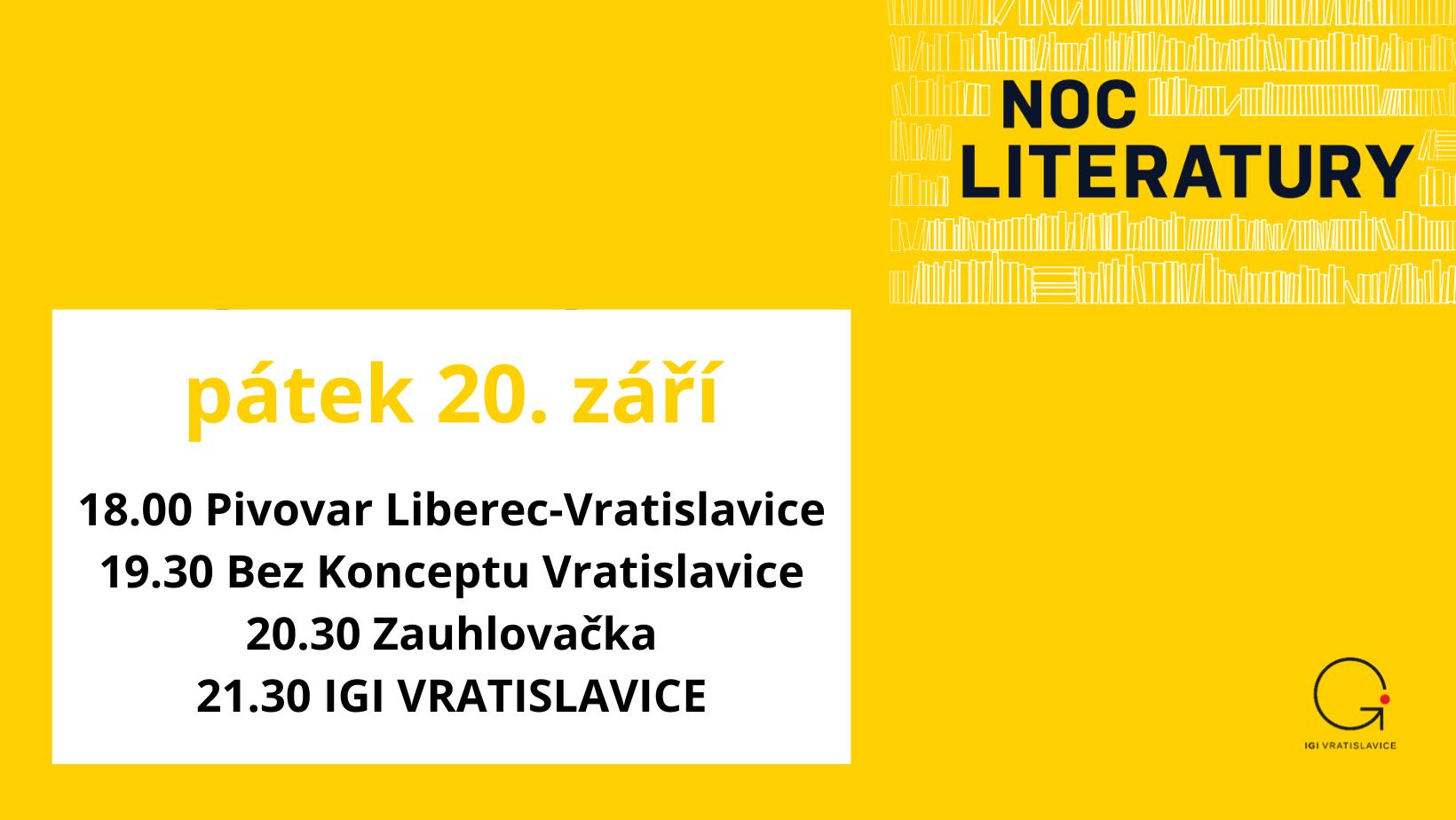 Pro veřejnost: NOC LITERATURY